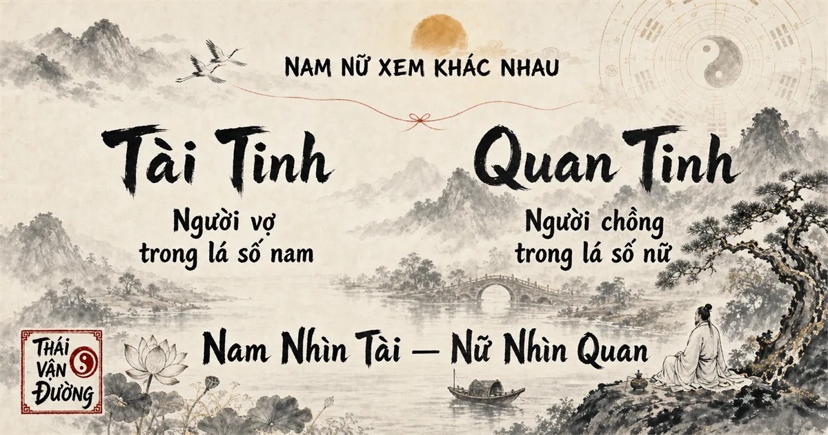 Tài tinh và Quan tinh — nam nhìn Tài, nữ nhìn Quan