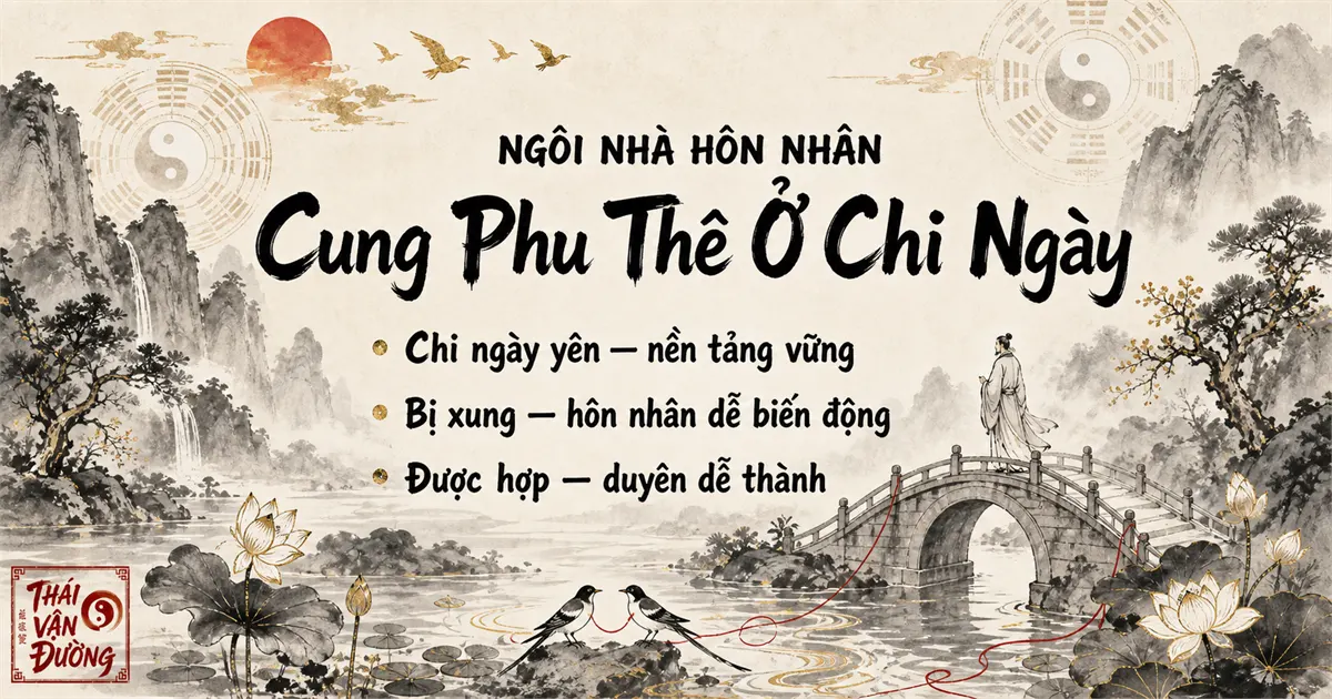Cung phu thê ở chi ngày — ngôi nhà hôn nhân