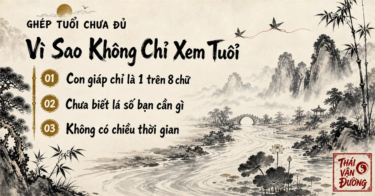 Vì sao không chỉ xem tuổi con giáp