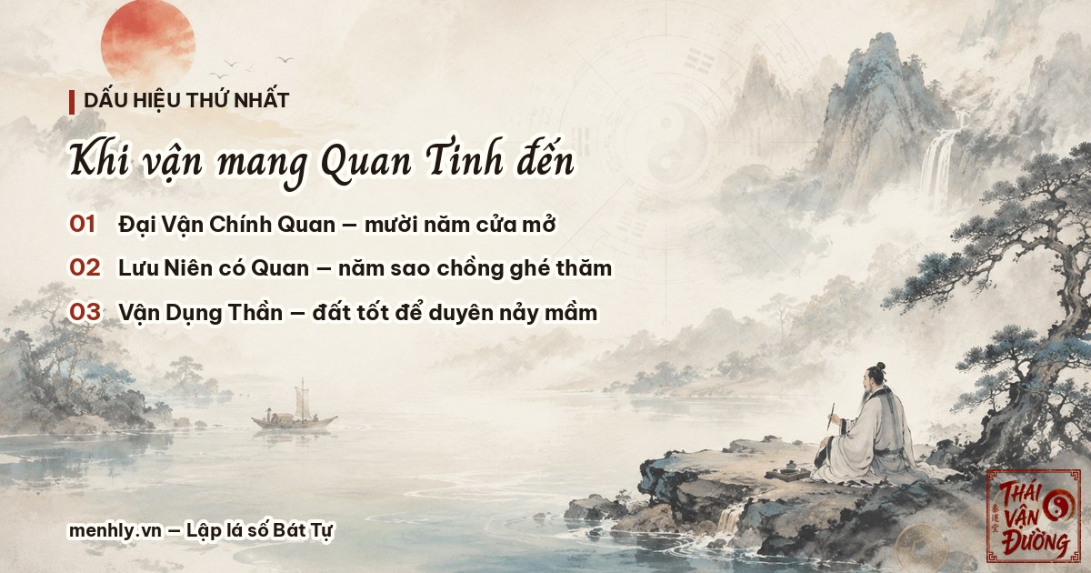Quan tinh xuất hiện ở Đại Vận Lưu Niên