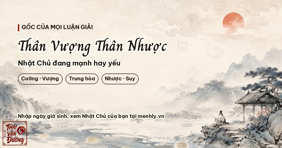 Thân Vượng Thân Nhược là gì - Thái Vận Đường