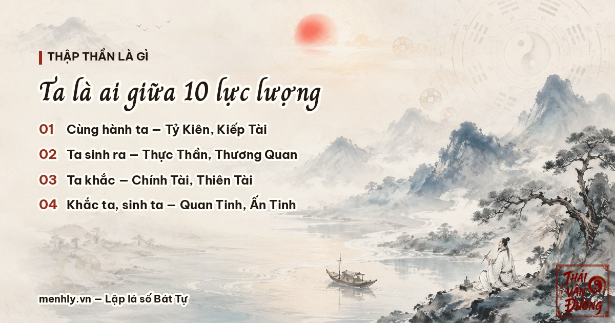 Năm cặp gốc Thập Thần trong Bát Tự