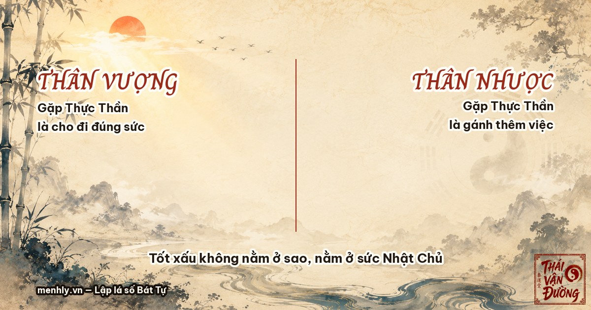 Vì sao cùng Thập Thần mà tốt xấu khác nhau