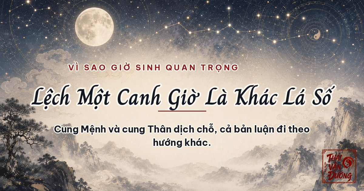 Vì sao giờ sinh quan trọng nhất