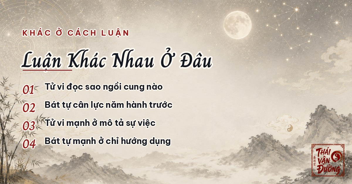 Khác biệt ở cách luận