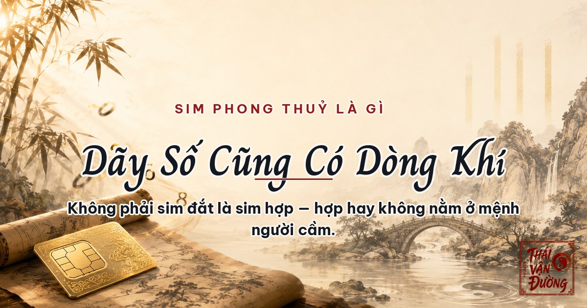 Sim phong thuỷ: dãy số cũng có dòng khí