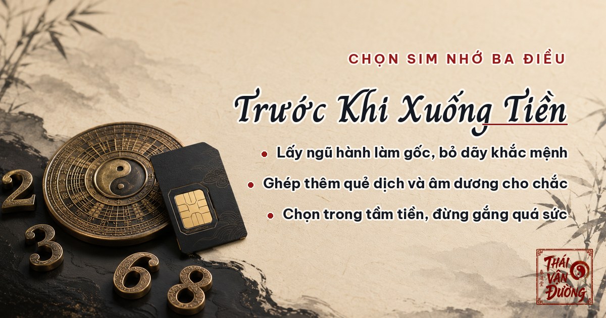 Ba điều nhớ trước khi chọn sim phong thuỷ
