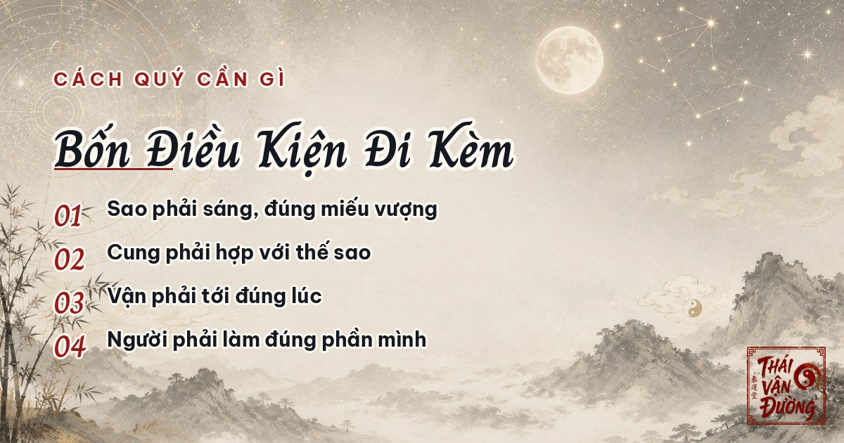 Bốn điều kiện của cách cục quý