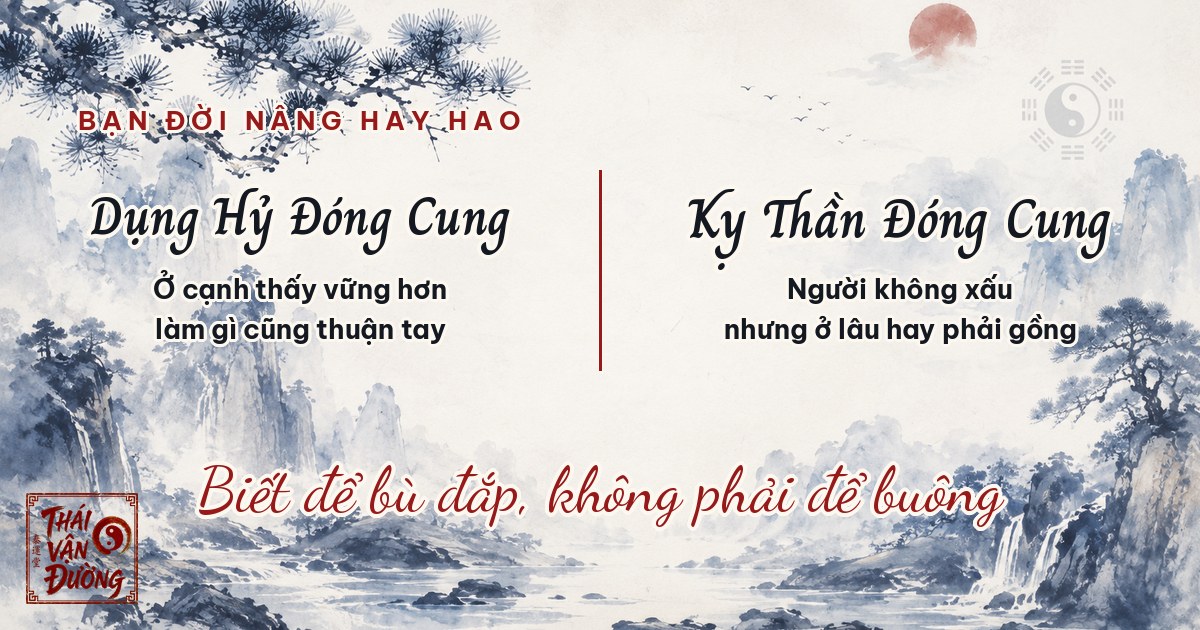 Dụng Hỷ hay Kỵ Thần đóng cung phu thê