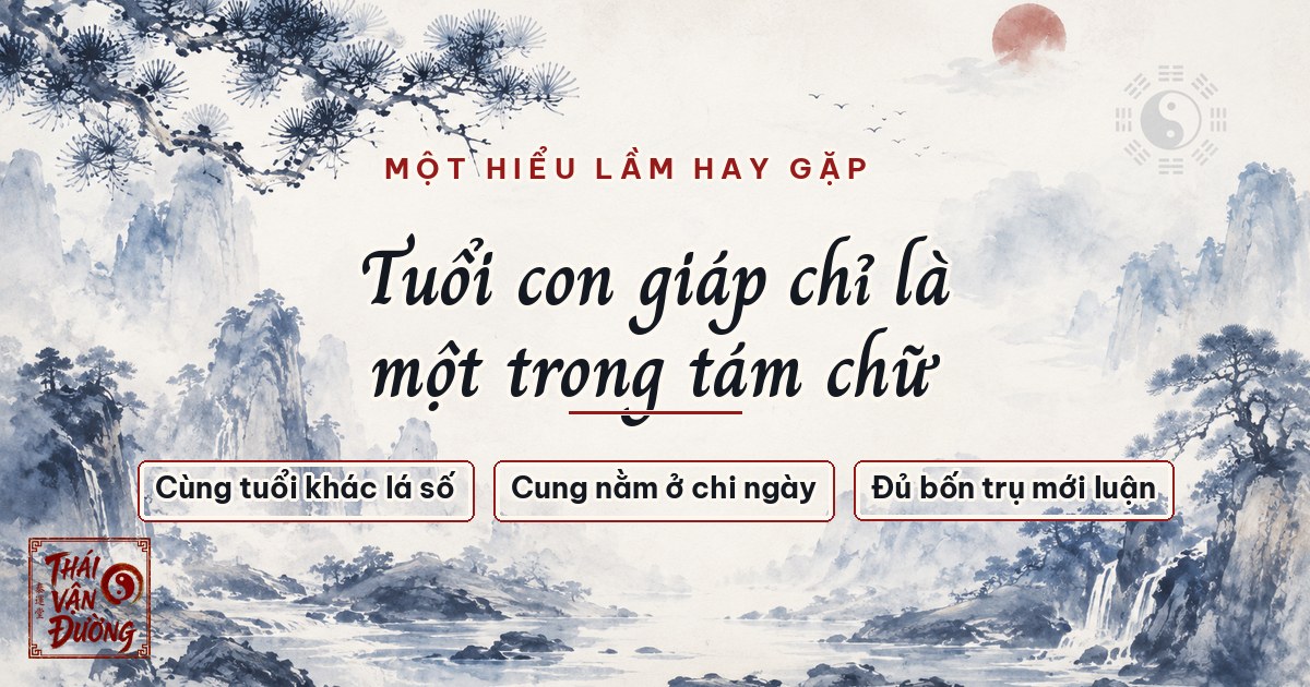 Xem tuổi con giáp chỉ là một trong Bát Tự