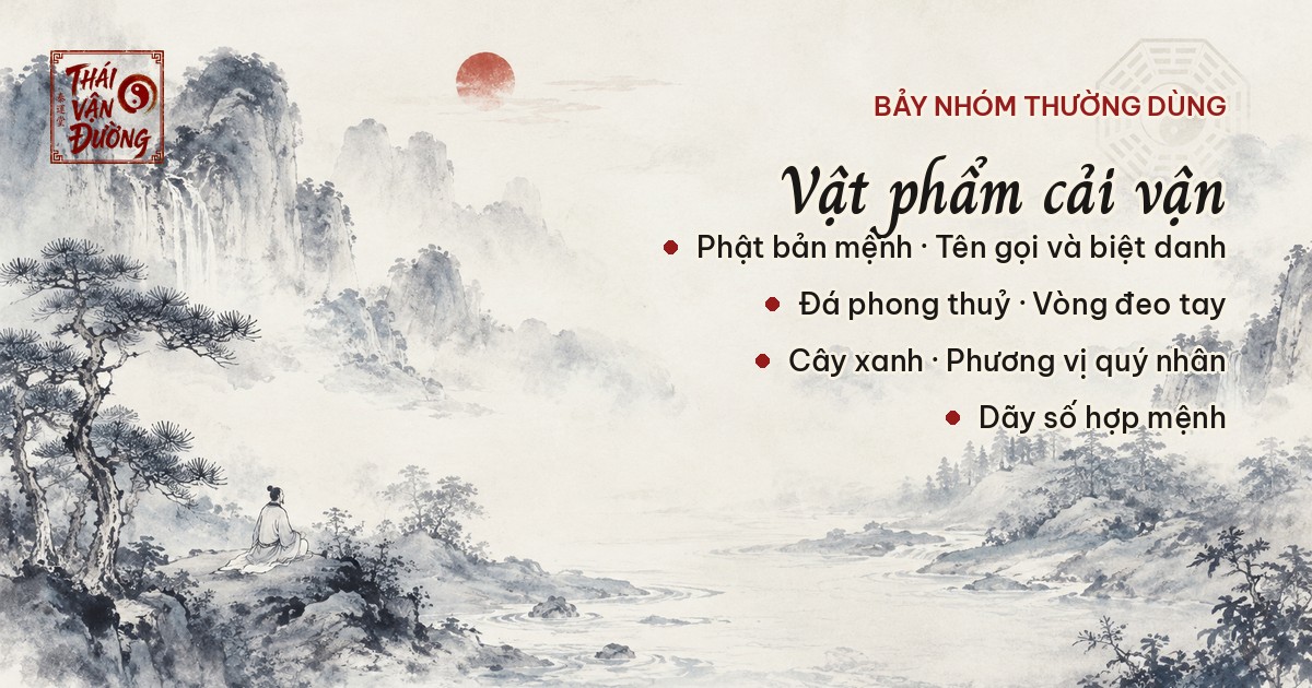 Bảy nhóm vật phẩm cải vận thường dùng