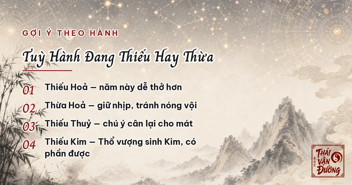 Gợi ý theo hành đang thiếu hay thừa