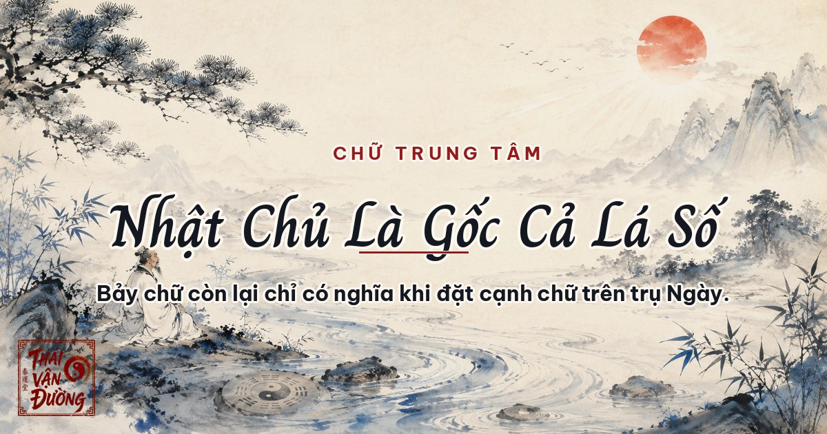 Nhật Chủ là chữ trung tâm của cả lá số