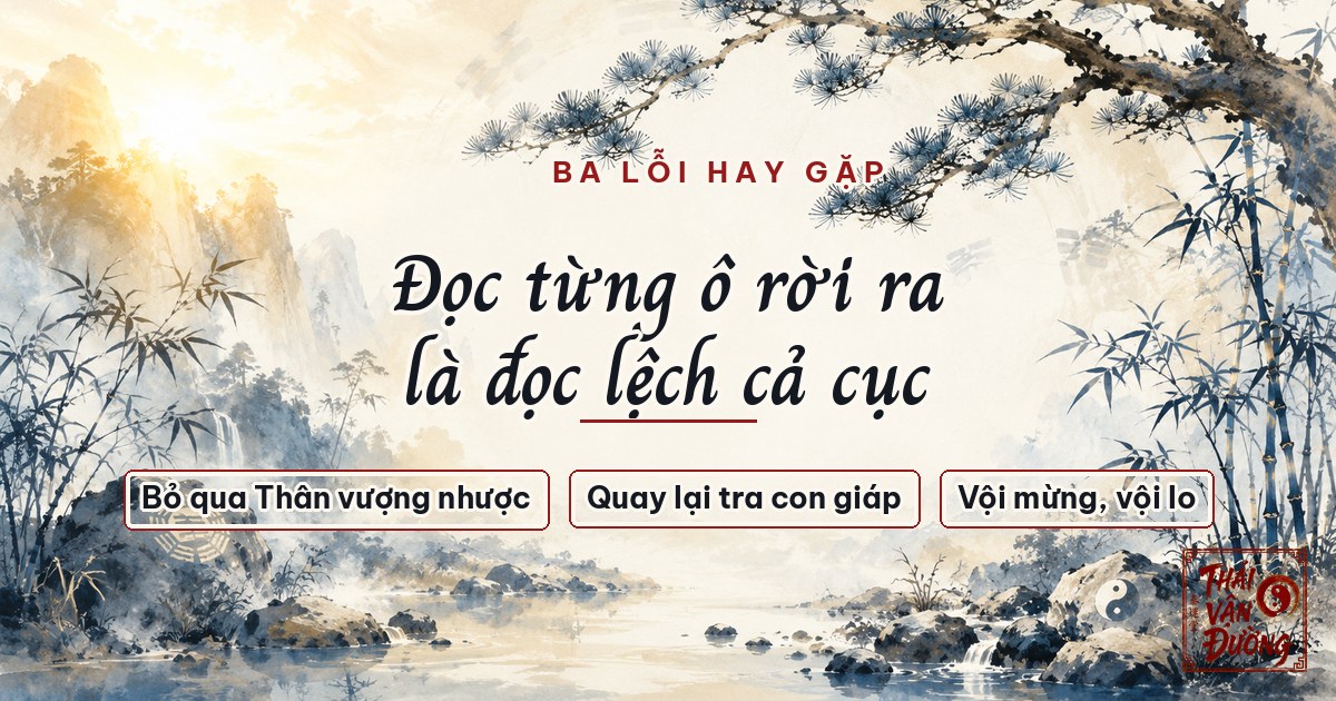 Ba lỗi hay gặp khi tự đọc lá số