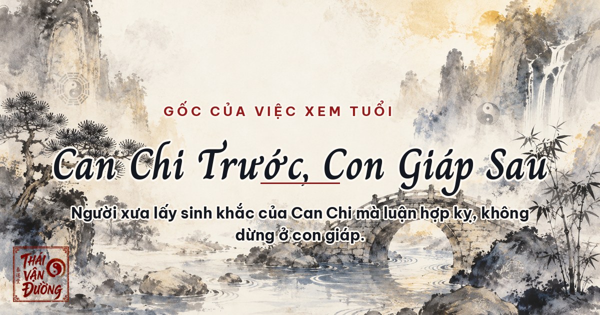 Can Chi có trước, con giáp có sau