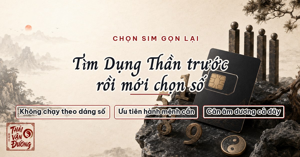 Tìm Dụng Thần trước rồi mới chọn số