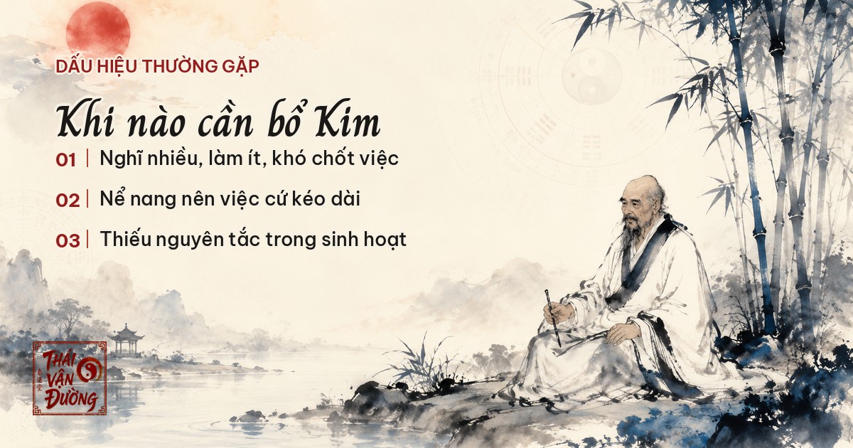 Dấu hiệu cho thấy cần bổ hành Kim