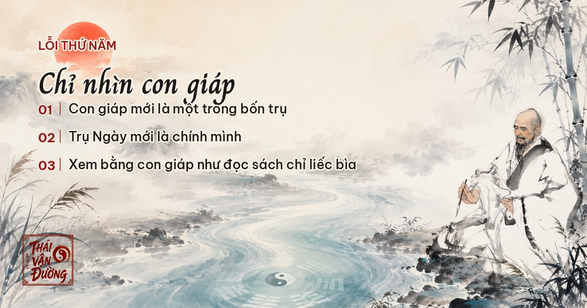 Chỉ nhìn con giáp là bỏ phí ba phần tư lá số