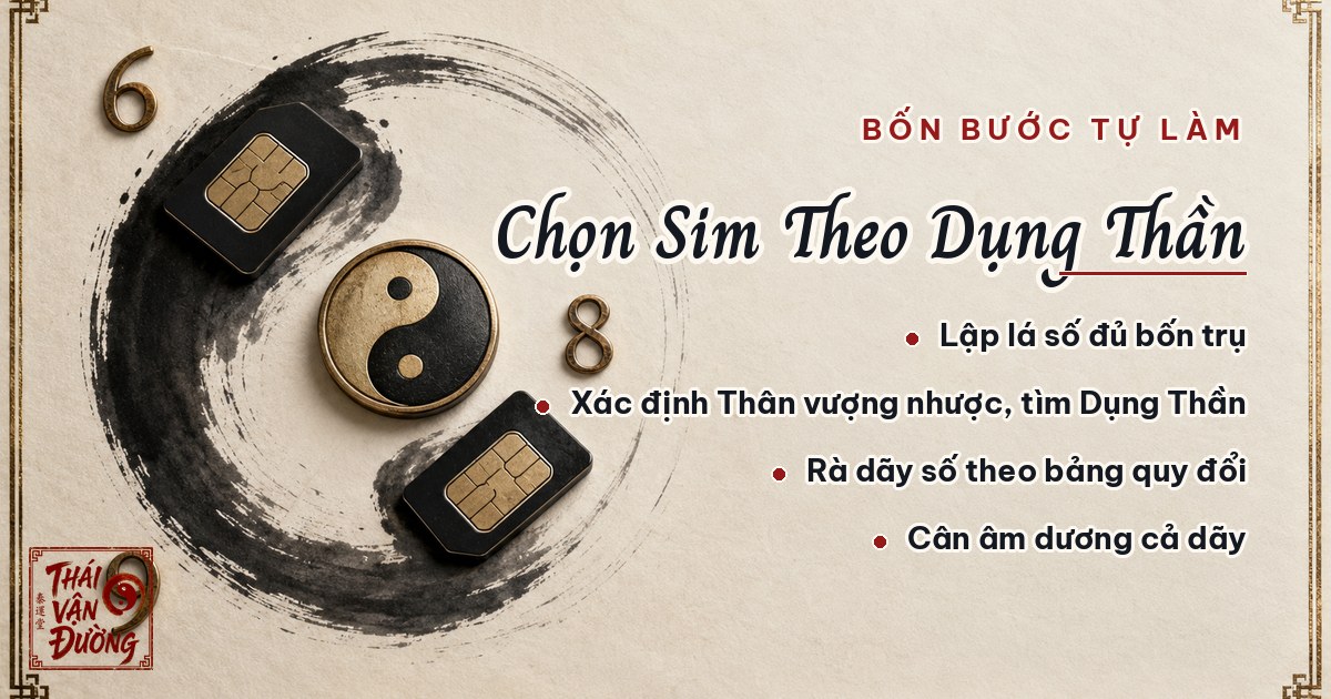 Bốn bước chọn sim theo Dụng Thần