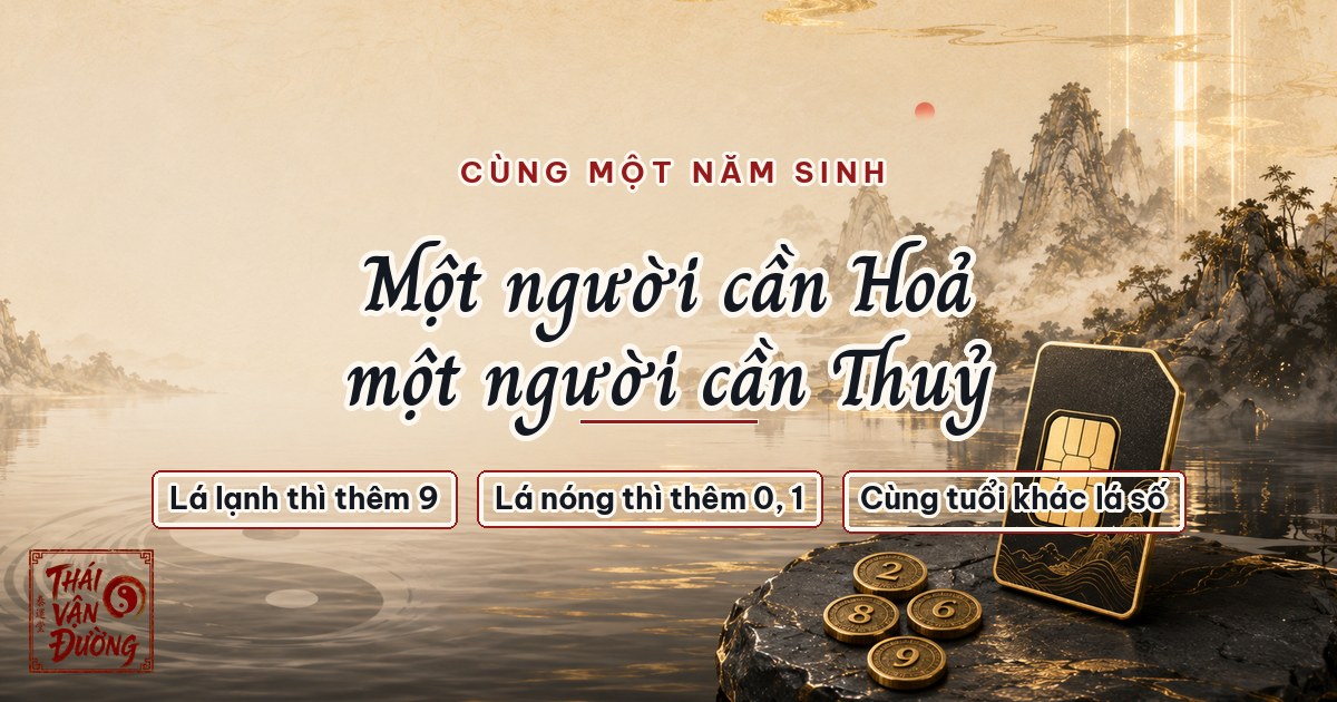 Cùng một tuổi vẫn có thể cần hai bộ số ngược nhau