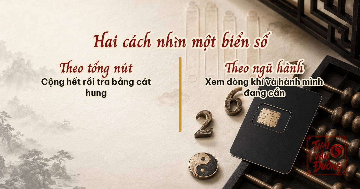 Hai cách nhìn một biển số