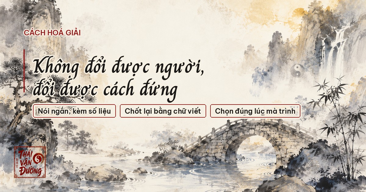 Không đổi được người thì đổi cách đứng