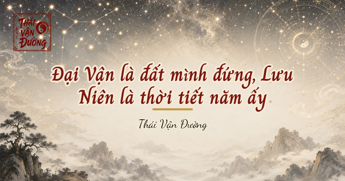 Đại Vận là đất mình đứng, Lưu Niên là thời tiết năm ấy