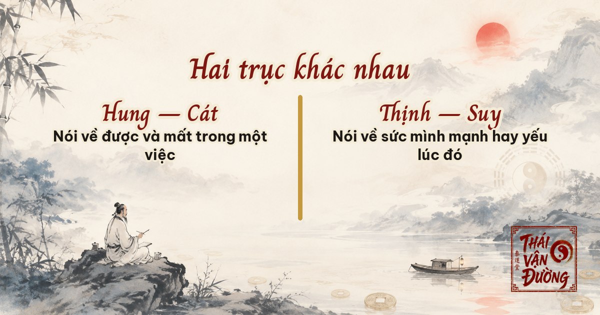 Hai trục khác nhau