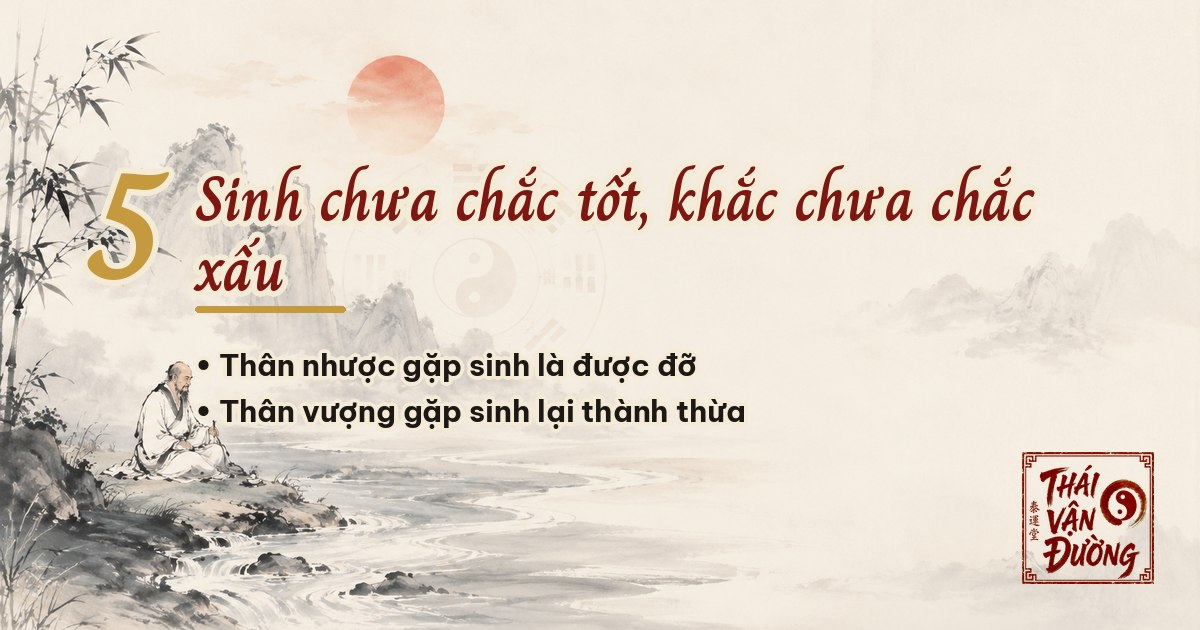 Sinh chưa chắc tốt, khắc chưa chắc xấu