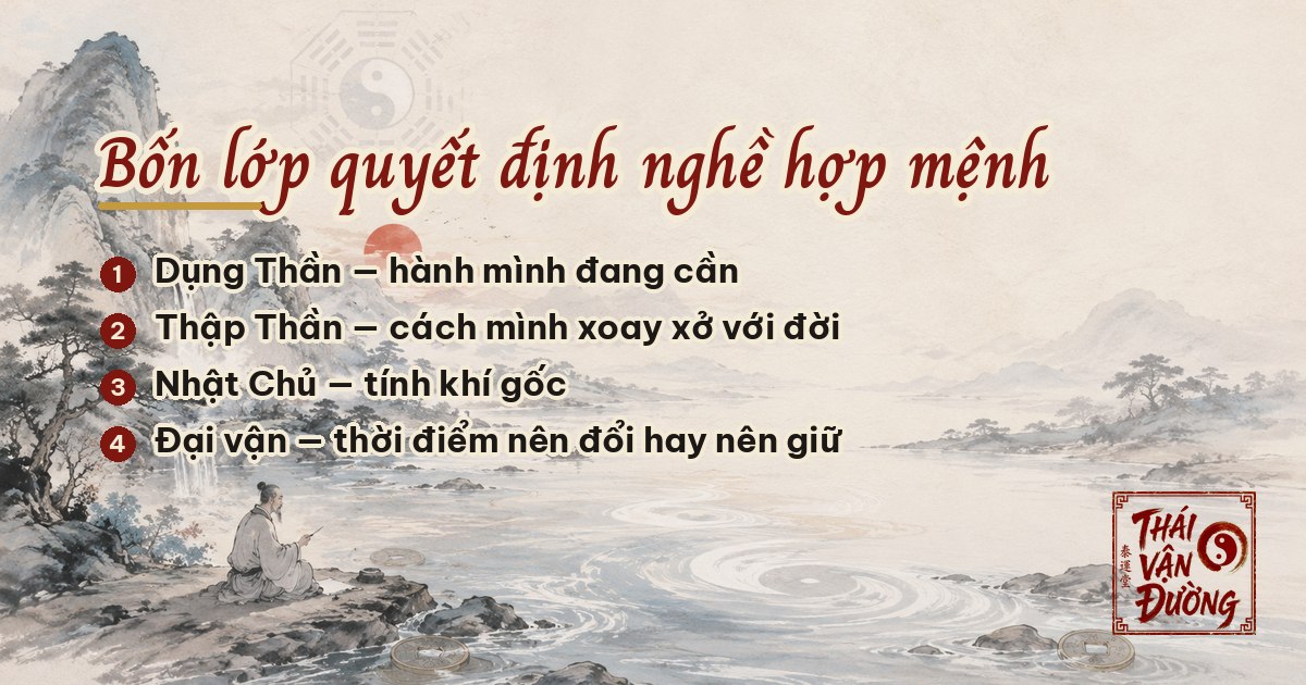 Bốn lớp quyết định nghề hợp mệnh