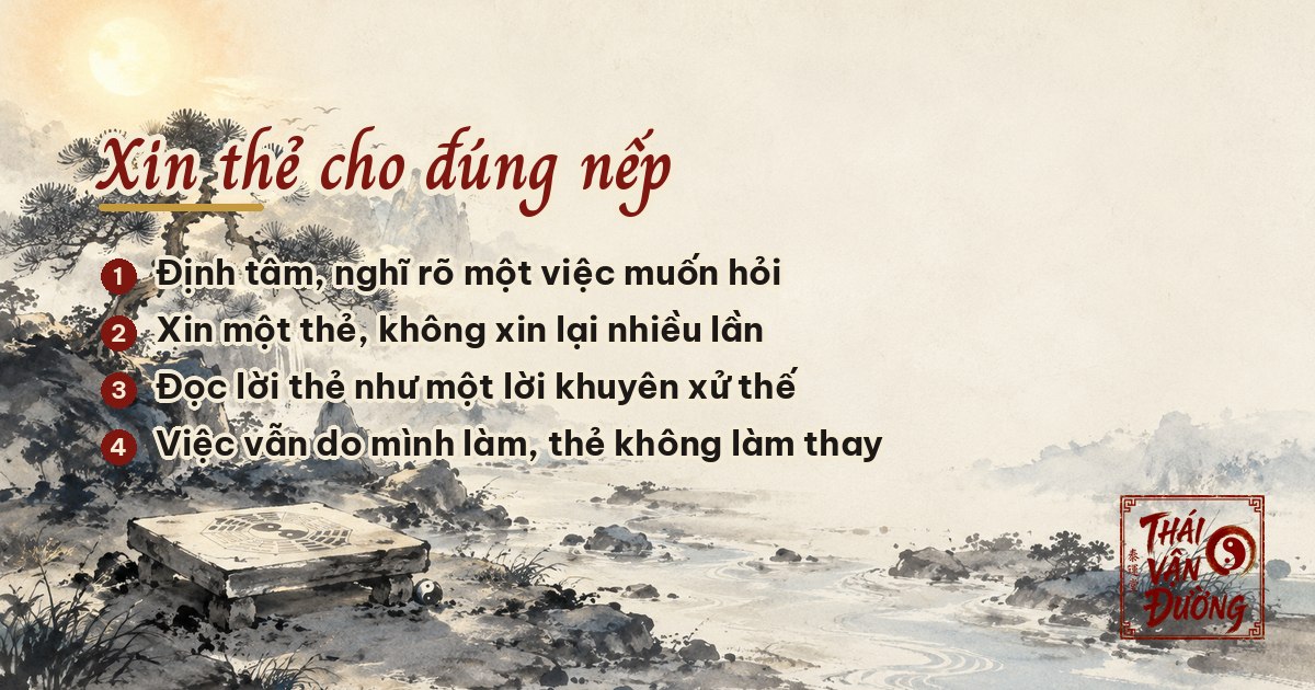 Xin thẻ cho đúng nếp