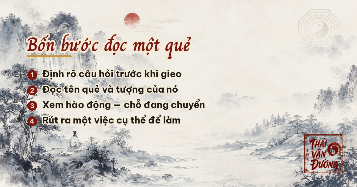 Bốn bước đọc một quẻ