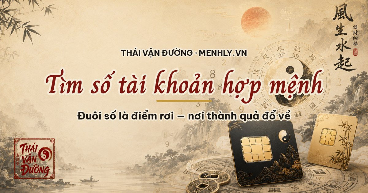 Tìm số tài khoản hợp mệnh