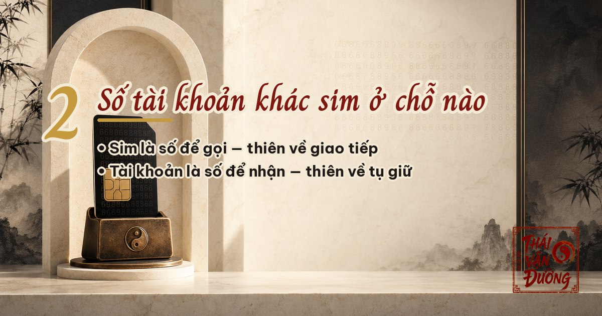 Số tài khoản khác sim ở chỗ nào