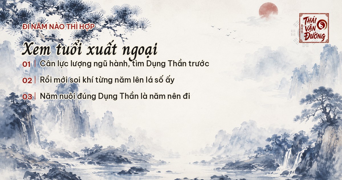 Xem tuổi xuất ngoại: cân lá số trước rồi mới soi từng năm