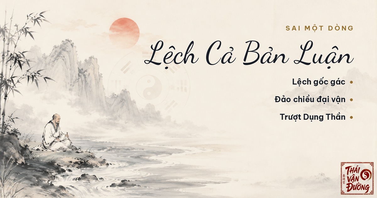 Nhập sai trụ năm thì lệch cả bản luận