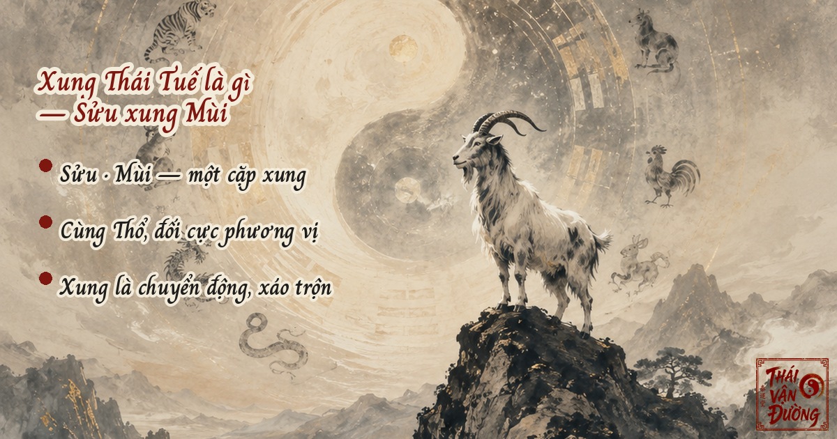Xung Thái Tuế Là Gì — Sửu Xung Mùi