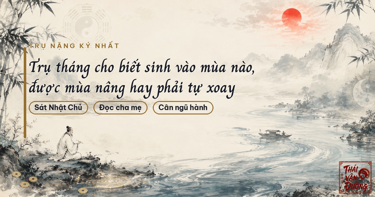 Vì sao trụ tháng nặng ký nhất trong bốn trụ
