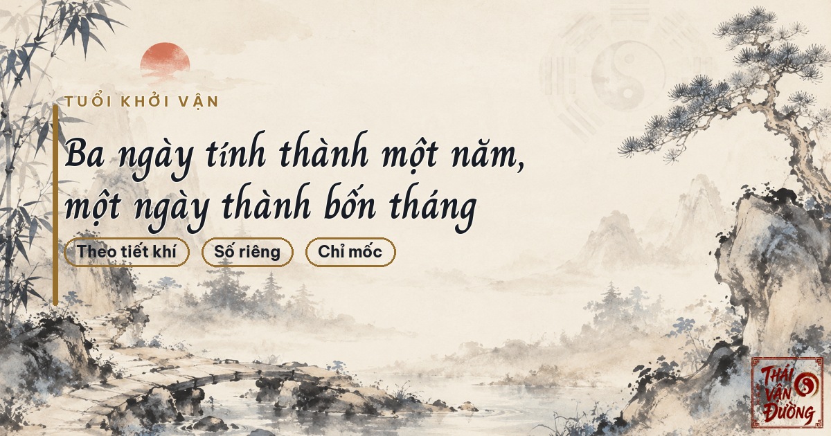 Tuổi khởi vận tính theo tiết khí