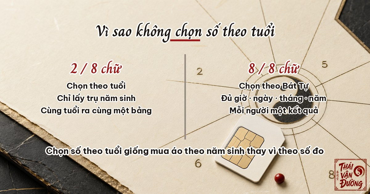 Vì sao không chọn số tài khoản theo tuổi