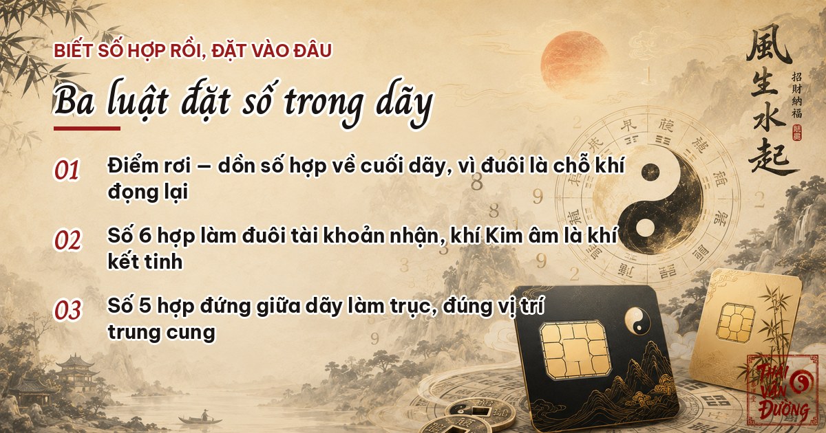 Ba luật đặt số trong dãy tài khoản