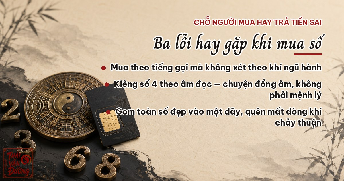 Ba lỗi hay gặp khi mua số tài khoản